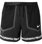 Nike Running - Flex Stride Wild Run Printed Mesh-Panelled Shell Running Shorts - Black