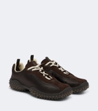 Miu Miu Bubble suede-trimmed sneakers