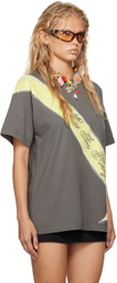 I'm Sorry by Petra Collins SSENSE Exclusive Gray Mimi Wade Edition Oversized T-Shirt