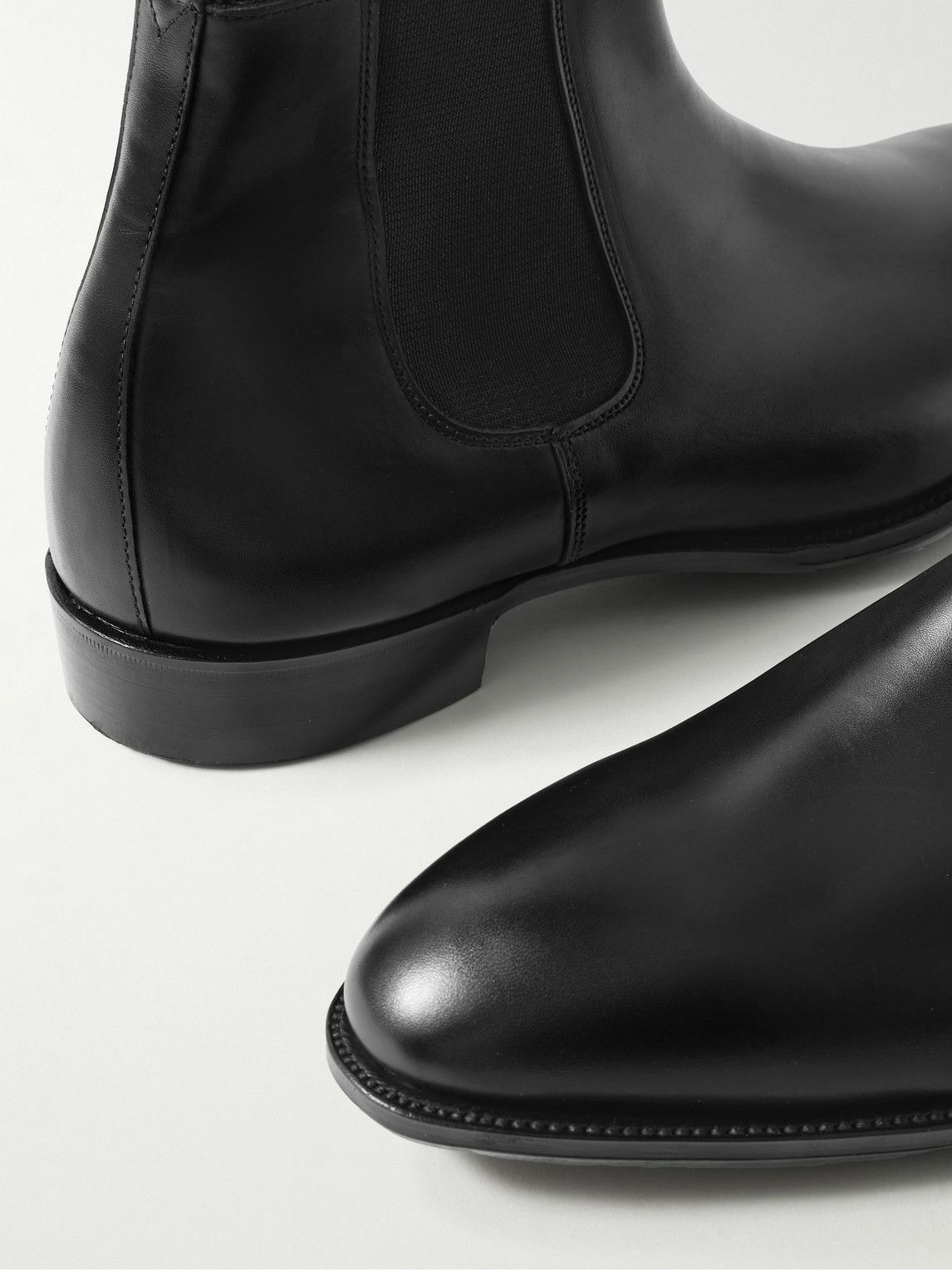George Cleverley - Jason Leather Chelsea Boots - Black