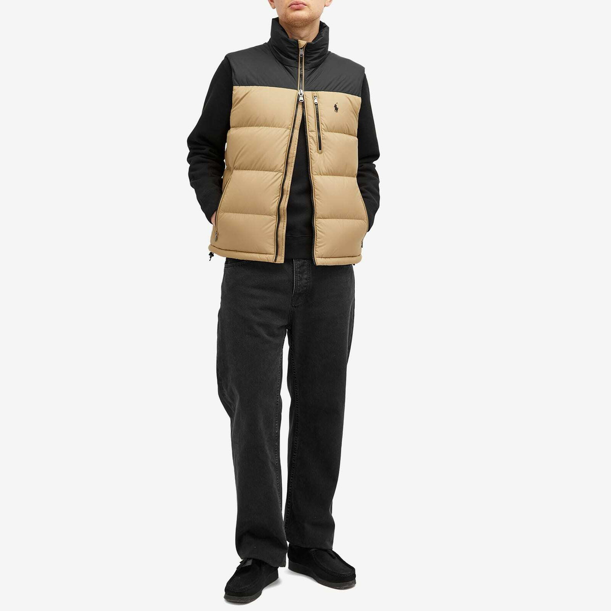 Polo Ralph Lauren Men's El Cap Down Vest in Desert Khaki