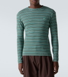 ERL Striped cotton jersey T-shirt