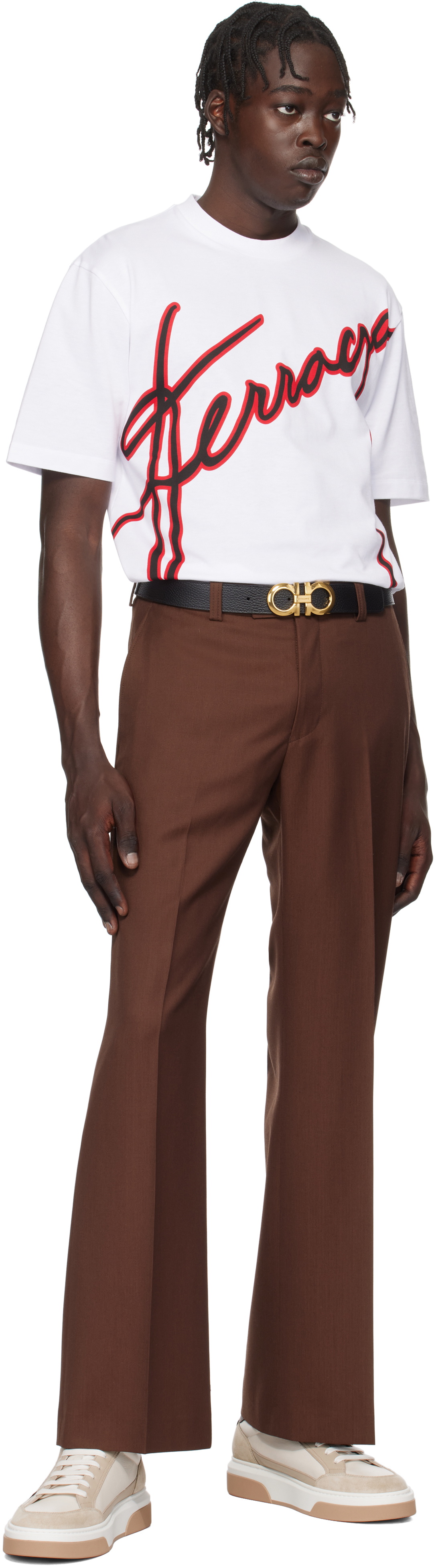 Ferragamo White Short Sleeved T-shirt