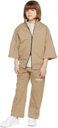 Essentials Kids Tan Three-Quarter Sleeve Jacket