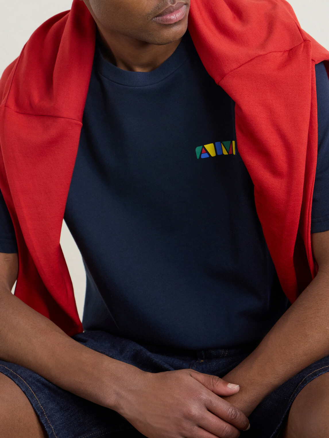 Aimé Leon Dore - Logo-Print Cotton-Jersey T-Shirt - Blue