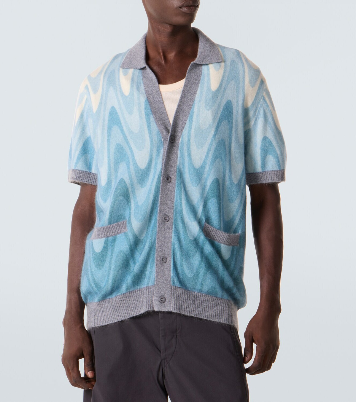 Frescobol Carioca Romero wool and cashmere cardigan
