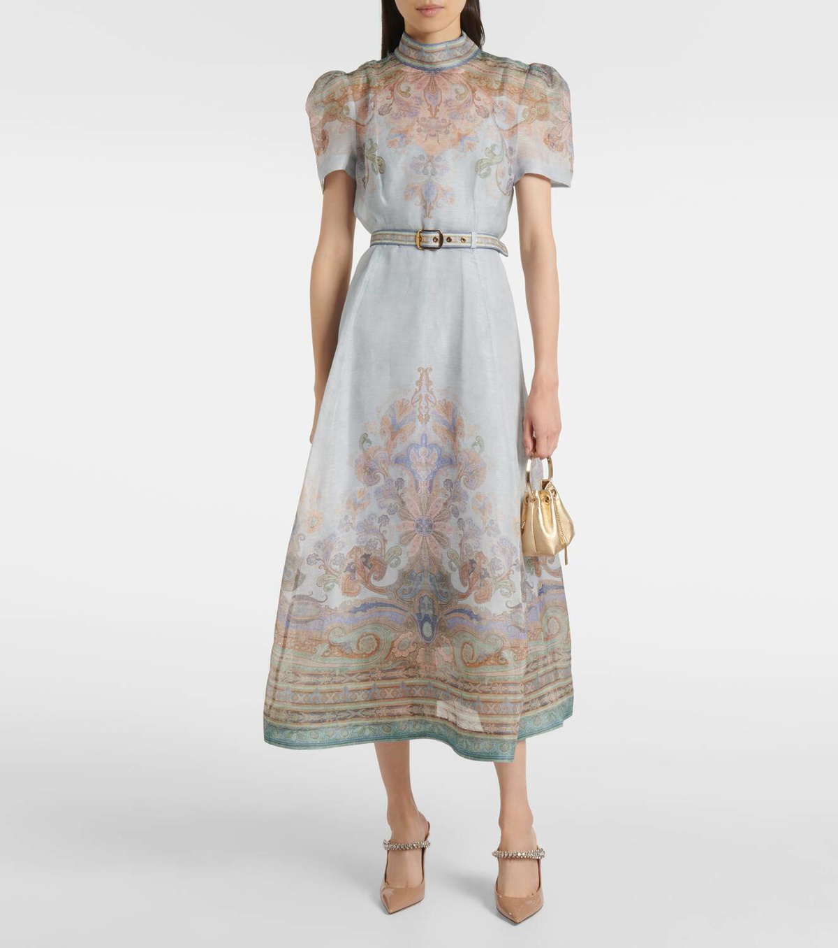 【Zimmermann】Eden linen and silk midi dress Zimmermann Eden linen and silk midi dress Zimmermann