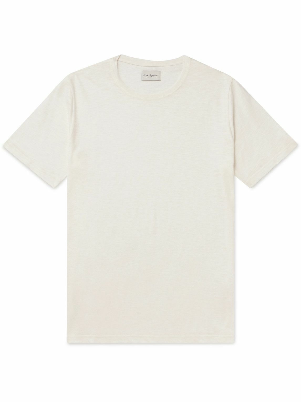Oliver Spencer - Conduit Slub Cotton-Jersey T-Shirt - White Oliver Spencer