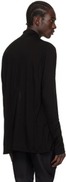 Julius Black Semi-Sheer Turtleneck