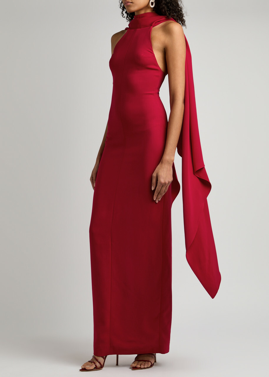 ワンピース SOLACE LONDON Emerson Maxi Dress viscose stretch The Emerson Maxi Dress in Black – Solace London
