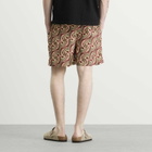Drôle de Monsieur Men's Chain Link Monogram Swimsuit in Brown