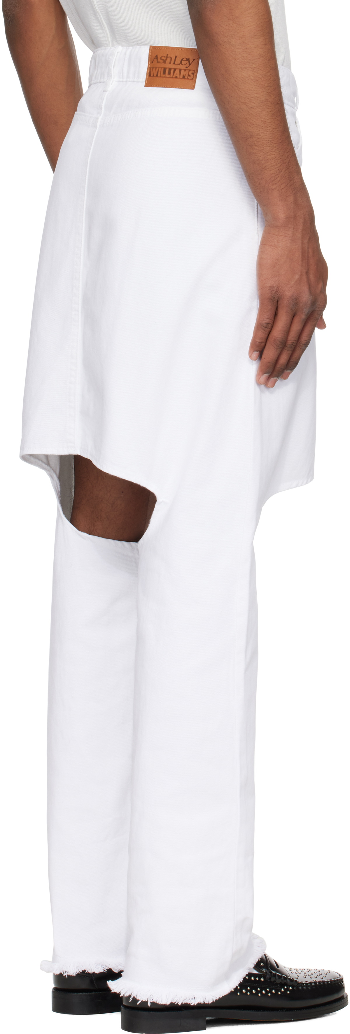 Ashley Williams White Marley Jeans
