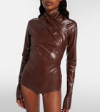 Mugler Draped bodysuit