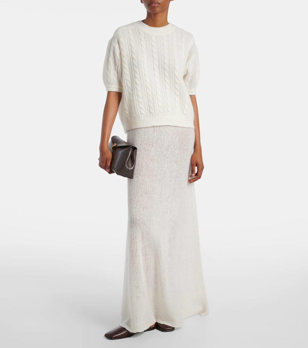 Lisa Yang Madalena cashmere and silk maxi dress