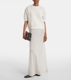 Lisa Yang Madalena cashmere and silk maxi dress