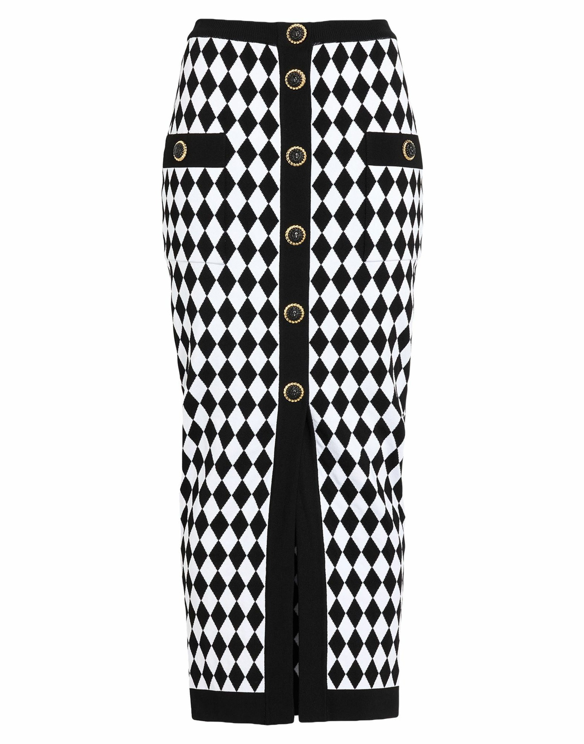 Balmain Womens Midi skirt in Black