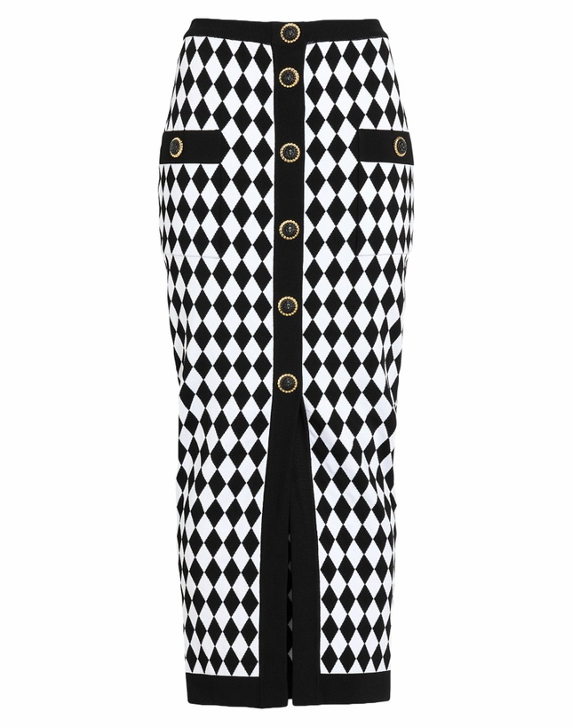 Photo: Balmain Womens Midi skirt in Black