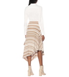 JW Anderson - Striped wool skirt