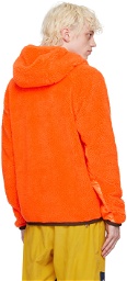 Moncler Grenoble Orange Zip-Up Hoodie