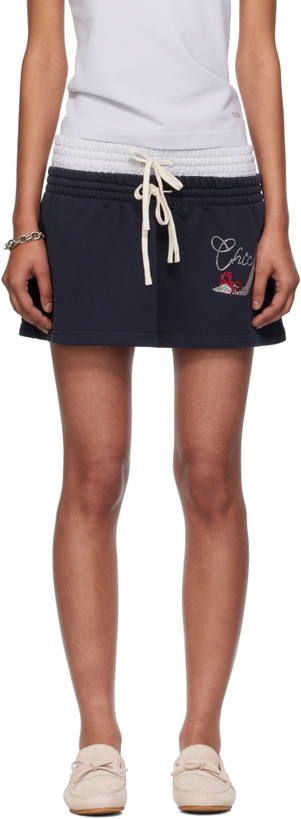 Photo: ABRA SSENSE Exclusive Navy Miniskirt