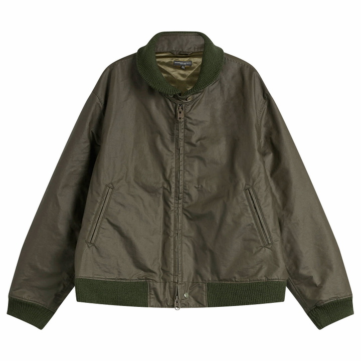 Photo: Engineered Garments Men's Waxed Cotton LL Jacket in Olive