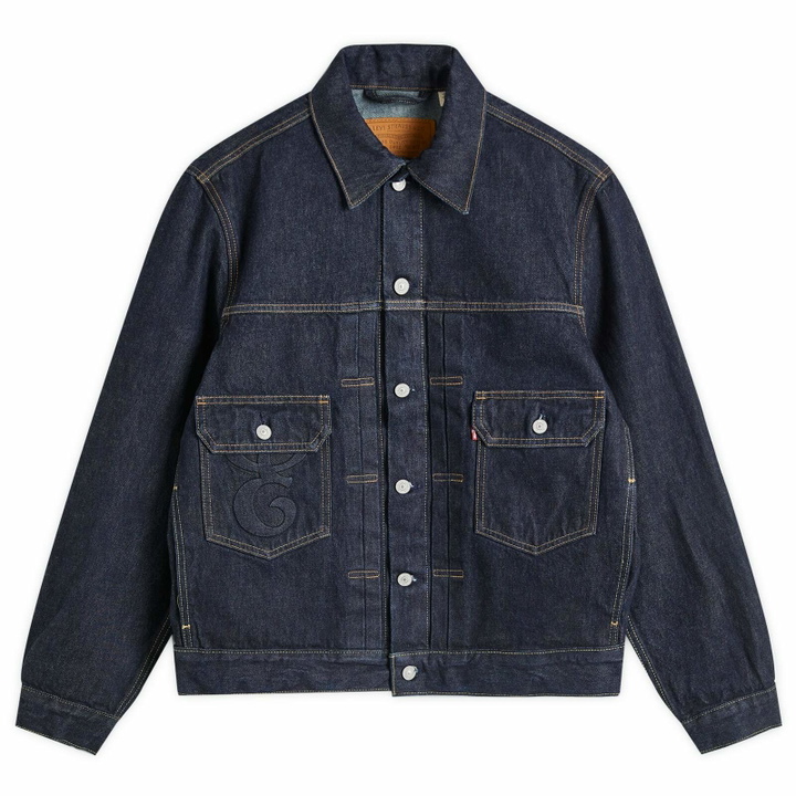 Photo: E by END. Levis Type II Trucker Jacket in Dark Rinse