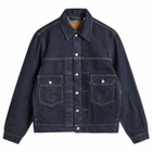 E by END. Levis Type II Trucker Jacket in Dark Rinse