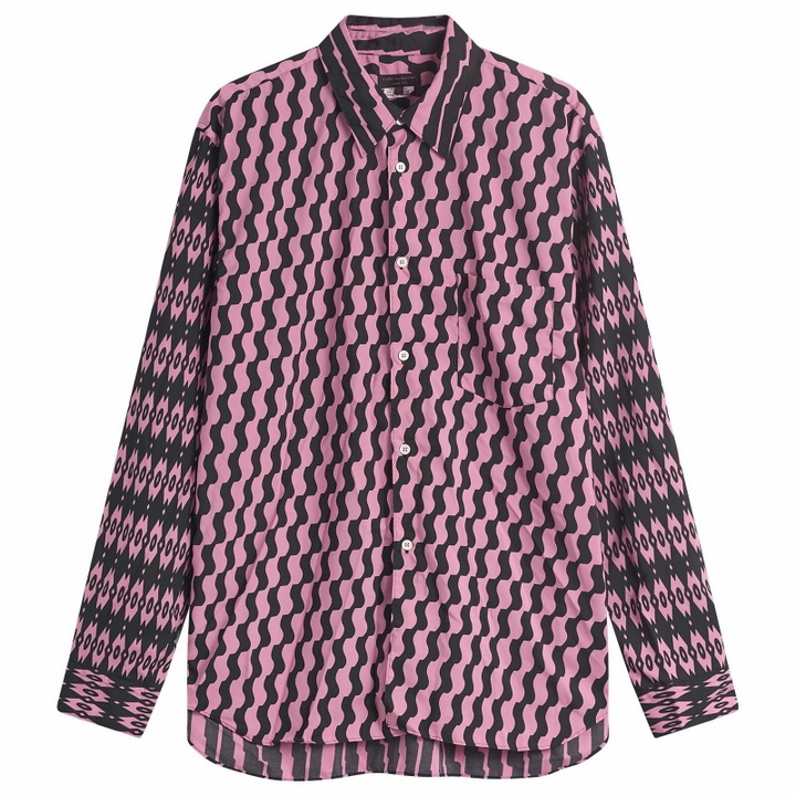 Photo: Comme des Garçons Homme Plus Men's Printed Long Sleeve Shirt in Pink