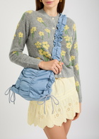 Damson Madder Ruched Shell Shoulder bag - Blue - One Size