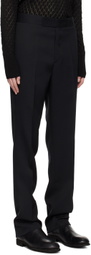 SAPIO Black Button Tab Trousers