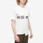 Comme des Garçons SHIRT Men's Invader Panel Tee in White