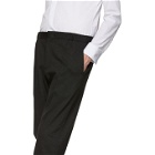 Giorgio Armani Brown Stretch Jersey Trousers
