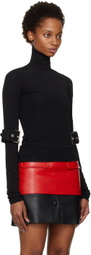 Maximilian Davis Black Stride Turtleneck