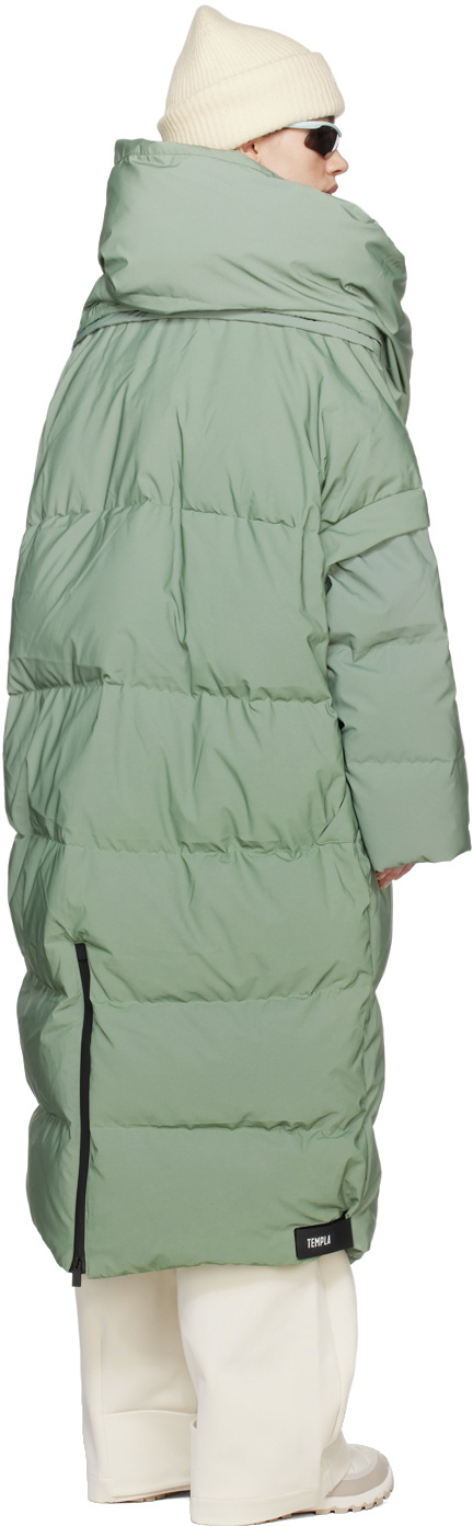 Templa Green Wrap Down Coat