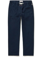 Orlebar Brown - Telford Beach Straight-Leg Cotton and Linen-Blend Drawstring Trousers - Blue