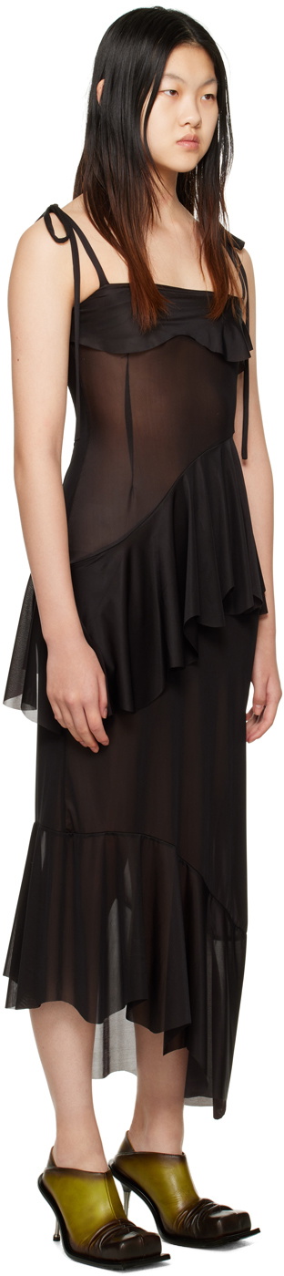 astri maxi dress Astrid Dress Black with contrasting embroideries