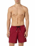 MC2 Saint Barth Man Lightweight Fabric Burgundy Swim Shorts Lighting Pantone | Pantone® Special Edition