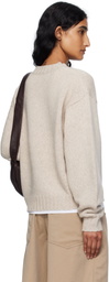 6397 Beige High Neck Sweater