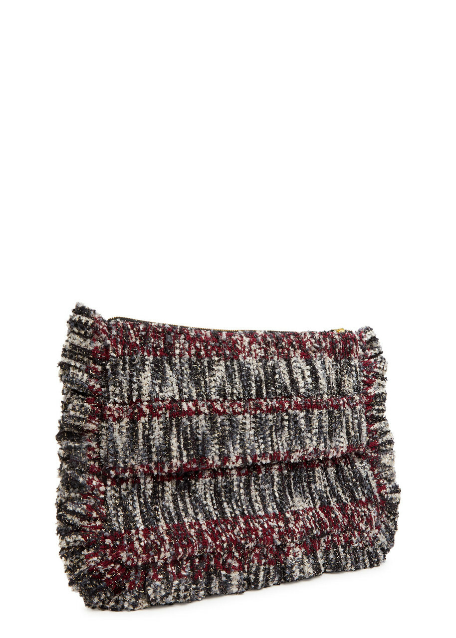 LA Double J Crystal-embellished Woven Pochette - Multicoloured - One Size