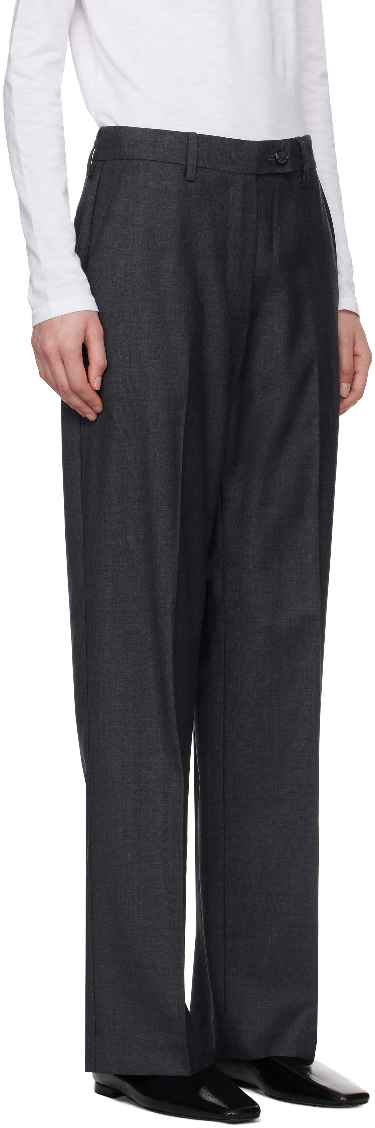 CO Gray Drop Waist Trousers