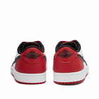 Air Jordan Men's 1 Retro Low OG Sneakers in White/Black/Red