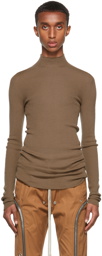 Rick Owens Brown Lupetto Turtleneck