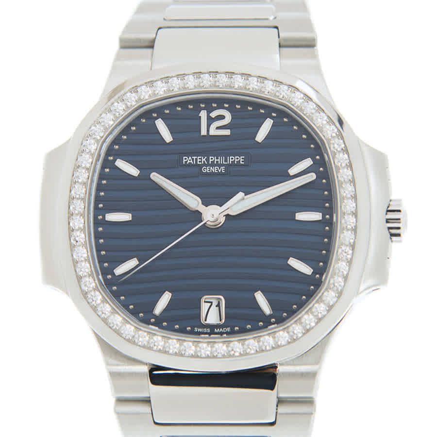 Patek Philippe Nautilus Automatic Blue Opaline Dial Diamond Ladies Watch 7118-1200A-001