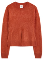 Nanushka Kloe Brushed Cashmere Jumper Red