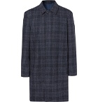 Mr P. - Checked Double-Faced Wool-Blend Coat - Men - Navy