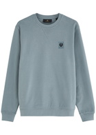 Belstaff Logo Cotton Sweatshirt Blue