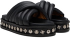 Toga Virilis Black Soft Leather Sandals