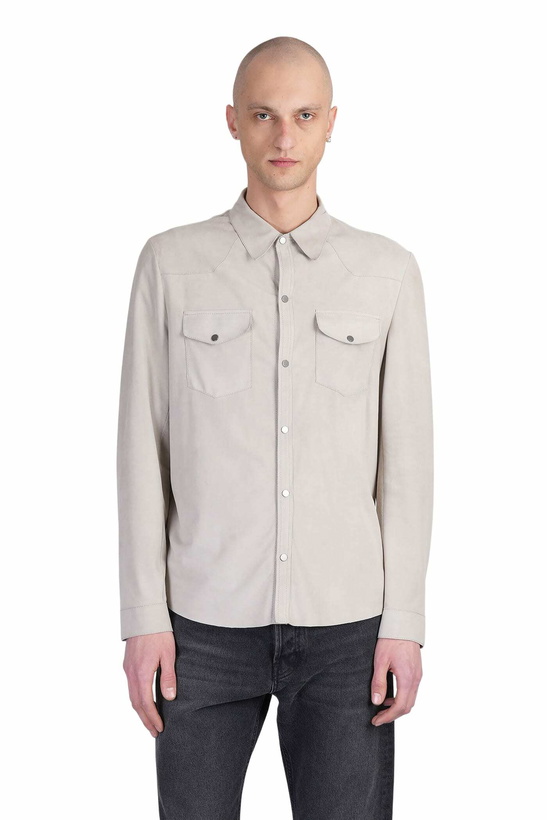 Photo: Salvatore Santoro Leather Jacket In Grey Leather