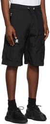 Balmain Black Logo Cargo Shorts