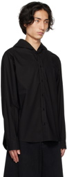 MM6 Maison Margiela Black Hooded Shirt